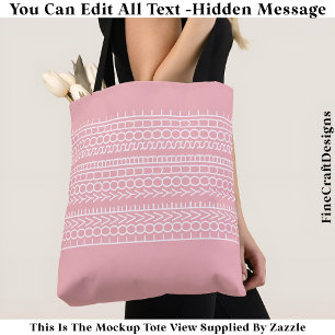 カスタム名言収納ポーチ Hidden+Message+Love+Your+Soul トートバッグ