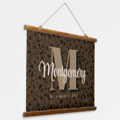 カスタム名記号の結婚贈り物アイディアムーディー 吊り下げ型タペストリー (傾斜あり)