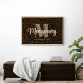 カスタム名記号Newlywedsギフトアイディアムーディー ポスター