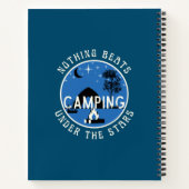 カスタム名青キャンピングログ | RVジャーナル ノートブック (裏面)