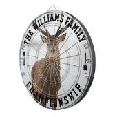 カスタム名鹿パーソナライズされた写真 ダーツボード (正面右)