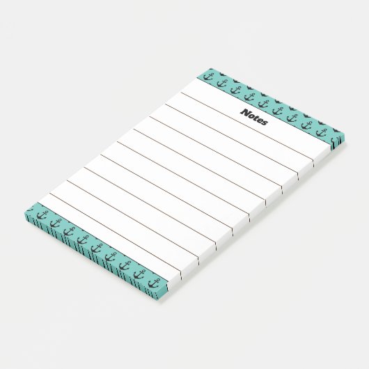 カスタム名 アンカー デザイン ノートパッド (アングル)