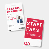 カスタム名  バッジ (Front & Back)