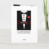 カスタム名 ブライズマン 結婚式 お礼 サンキューカード (裏面)