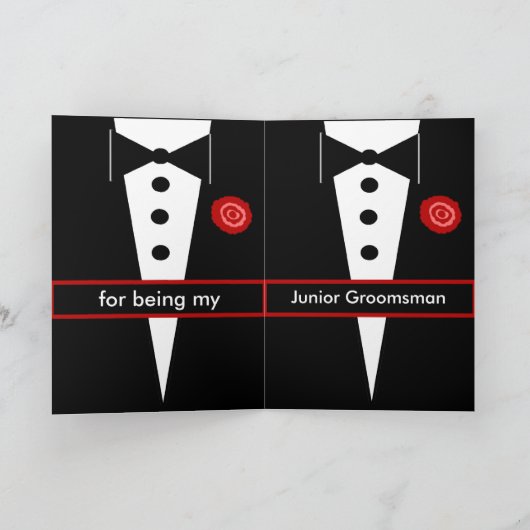 カスタム名 ブライズマン 結婚式 お礼 サンキューカード (内部)