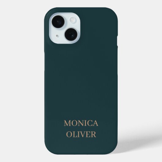 カスタム名 現代のプロフェッショナル ミニマリスト Case-Mate iPhoneケース (裏面)