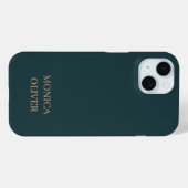 カスタム名 現代のプロフェッショナル ミニマリスト Case-Mate iPhoneケース (裏面 (横))
