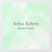 カスタム名 緑の水彩 ウィンドウサイン (シート)