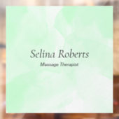 カスタム名 緑の水彩 ウィンドウサイン (シート2)