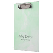 カスタム名 緑の水彩 クリップボード (左)