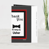 カスタム名 - USHER 結婚式 感謝 (裏面)