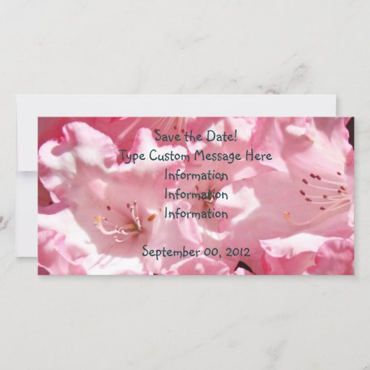 カスタム告知フォトカードの日付の保存 セーブザデート (正面)