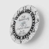 カスタム周年時計 ラウンド壁時計 (傾斜)