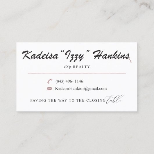 カスタム命令 |編集不可Zazzleテンプレート 名刺 (裏面)