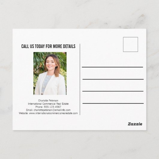 カスタム商実在所 ポストカード (裏面)