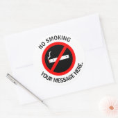 カスタム喫煙なし ラウンドシール (封筒)