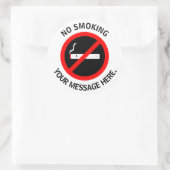 カスタム喫煙なし ラウンドシール (バッグ)