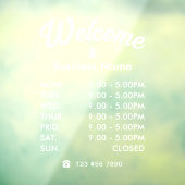 カスタム営業時間 ウィンドウサイン (シート3)