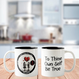 カスタム回復マイルストーンの贈り物 – つながり ツートーンマグカップ