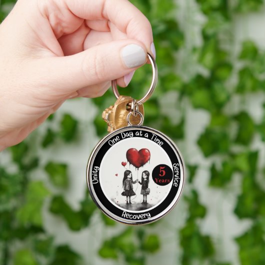 カスタム回復マイルストーンギフト キーホルダー (手)