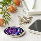 カスタム回復マイルストーンギフト – Cyberpunk キーホルダー (側面)