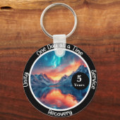 カスタム回復マイルストーンギフト – Serenity キーホルダー (正面)