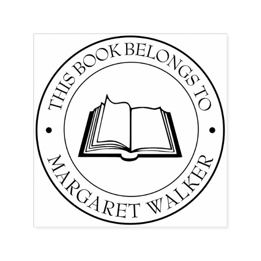 カスタム図書切手 – Ex Libris -蔵書票 セルフインキングスタンプ (デザイン)