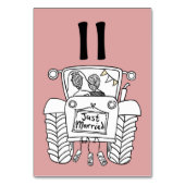 カスタム国ウェディングトラクタテーブル番号 テーブルナンバー (裏面)