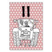 カスタム国ウェディングトラクタテーブル番号 テーブルナンバー (裏面)