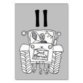 カスタム国ウェディングトラクタテーブル番号 テーブルナンバー (裏面)