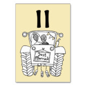 カスタム国ウェディングトラクタテーブル番号 テーブルナンバー (裏面)