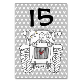 カスタム国ウェディングトラクタテーブル番号 テーブルナンバー