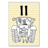 カスタム国ウェディングトラクタテーブル番号 テーブルナンバー (裏面)