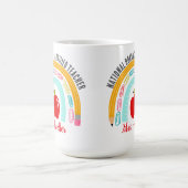 カスタム国務委員会認定先生レインボー コーヒーマグカップ (中央)