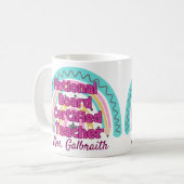 カスタム国務委員会認定先生レインボー コーヒーマグカップ (正面左)
