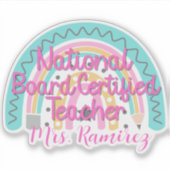 カスタム国務委員会認定先生レインボー シール (正面)