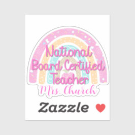 カスタム国務委員会認定先生レインボー シール