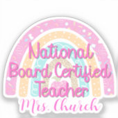 カスタム国務委員会認定先生レインボー シール (正面)