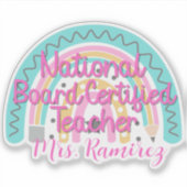 カスタム国務委員会認定先生レインボー シール (正面)