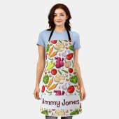 カスタム園芸野菜 エプロン (着用した状態)