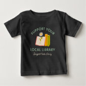カスタム地元図書館応援グッズ ベビーTシャツ (正面)