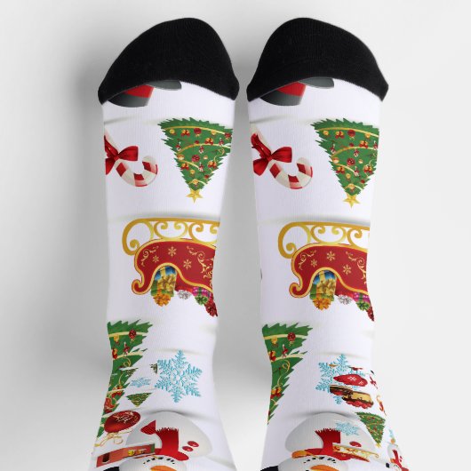 カスタム地球に優しプレミアムクルーソック ソックス (上部)