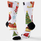 カスタム地球に優しプレミアムクルーソック ソックス (傾斜あり)