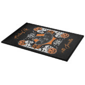 カスタム基本ウィッチボードスカルハロウィンルック カッティングボード (角)