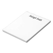 カスタム基本無地の白ブラシフォント ノートパッド (回転)