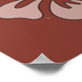 カスタム場所、文字、色釈迦像 ポスター (角)