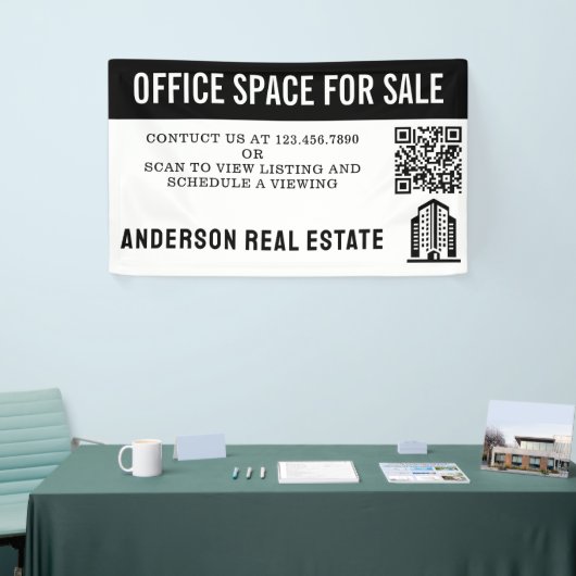 カスタム売却商業地実在室 横断幕 (トレードショー)