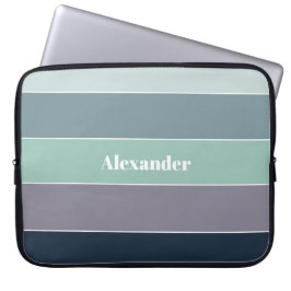 カスタム夏の色のブロックストライプ ラップトップスリーブ