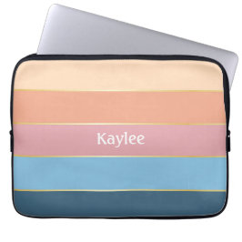 カスタム夏の色のブロックストライプ ラップトップスリーブ