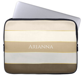 カスタム夏の色のブロックストライプ ラップトップスリーブ